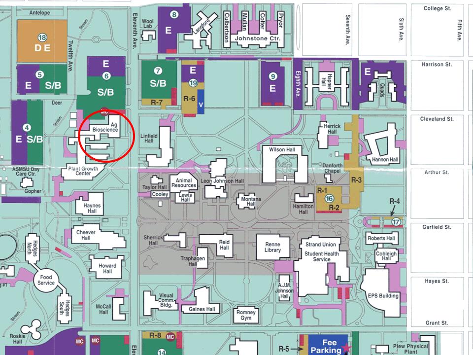 Campus Map Plant Sciences And Plant Pathology Montana State