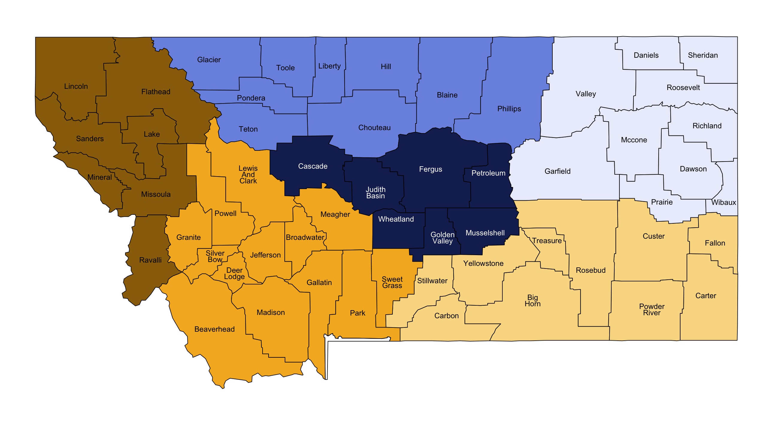 MT growing regions map